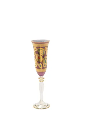 Vietri Regalia Purple Champagne Flute