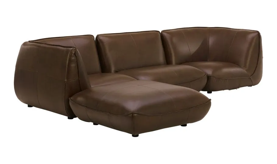 Zeppelin Modular Sectional | Toasted Hickory Leather