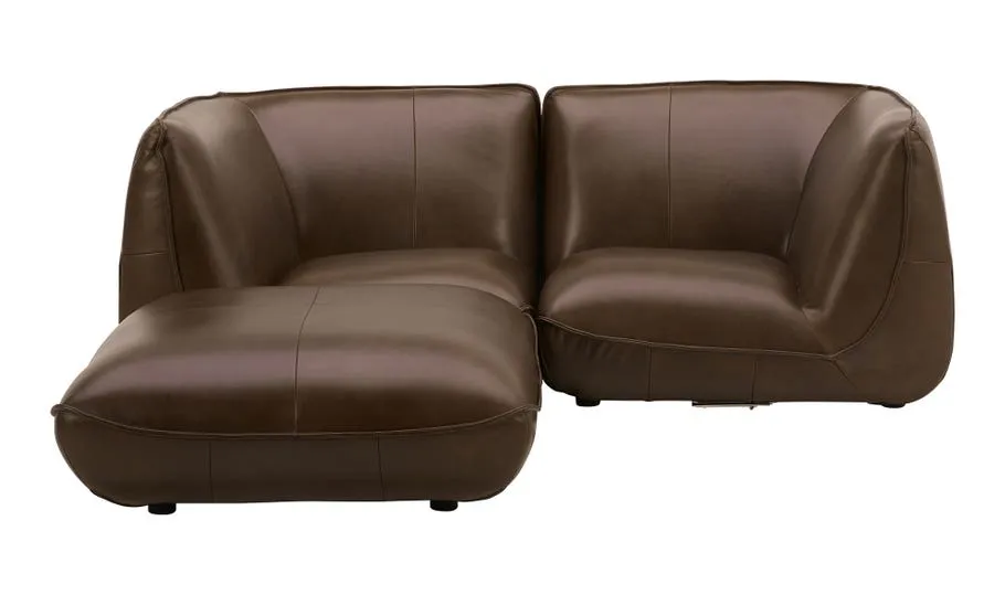 Zeppelin Modular Sectional | Toasted Hickory Leather