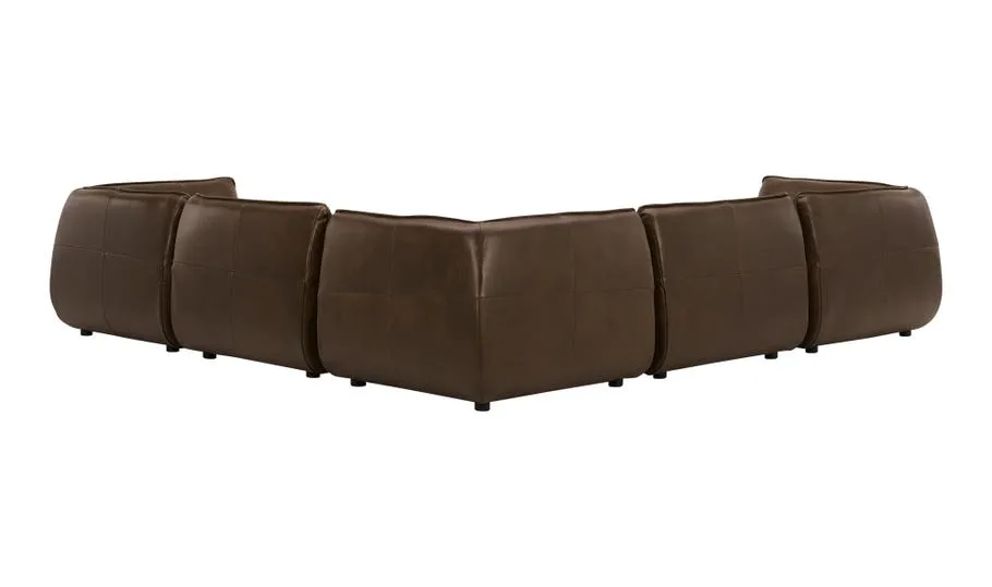 Zeppelin Modular Sectional | Toasted Hickory Leather