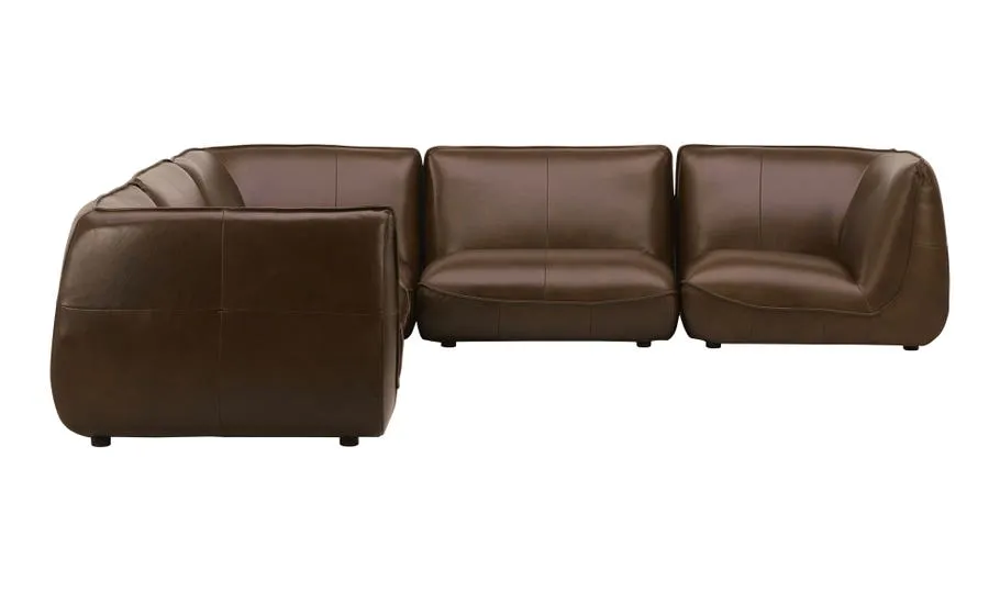 Zeppelin Modular Sectional | Toasted Hickory Leather