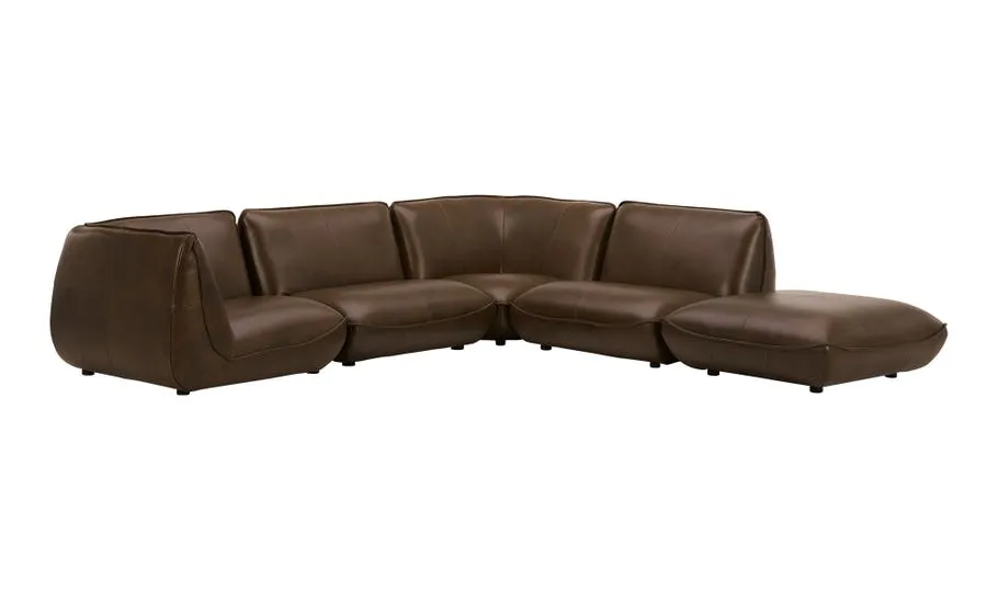 Zeppelin Modular Sectional | Toasted Hickory Leather