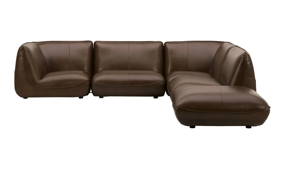 Zeppelin Modular Sectional | Toasted Hickory Leather