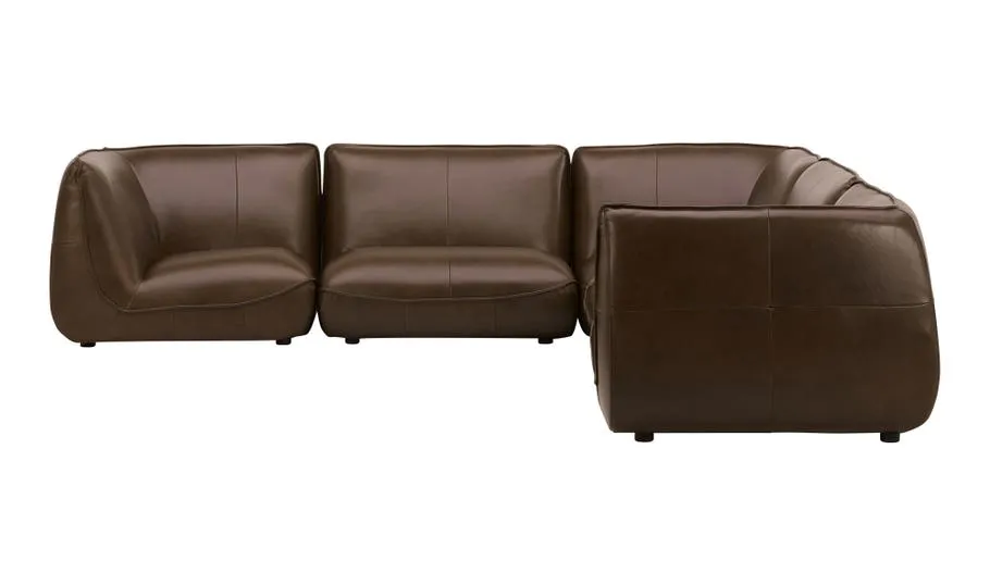 Zeppelin Modular Sectional | Toasted Hickory Leather